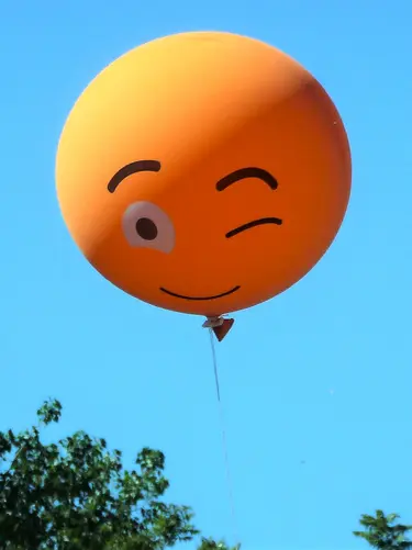 Luftballon zwinkernder Smiley