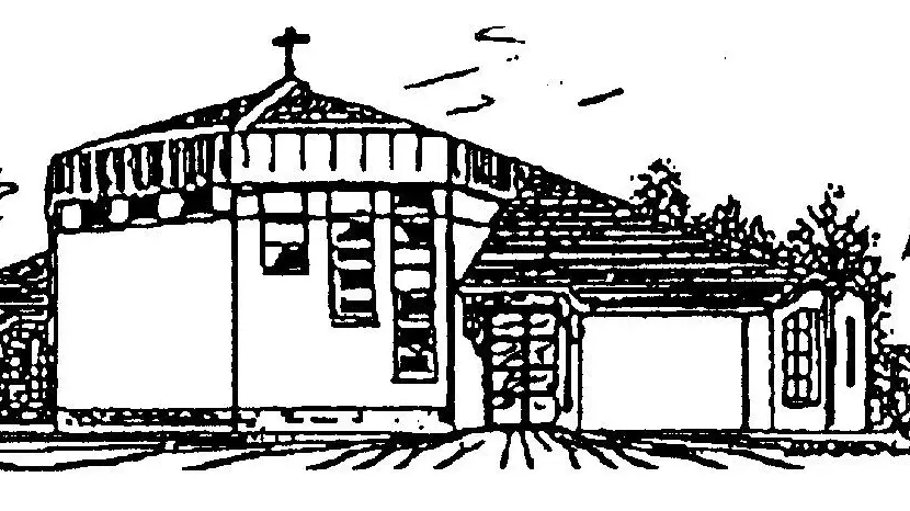 Grafische Darstellung der Hellersdorfer kirche